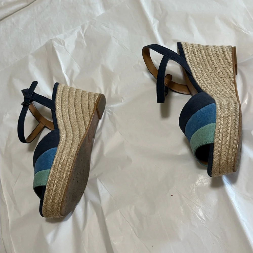 Coach Farren Suede Wedge Sandal - Picture 4 of 10